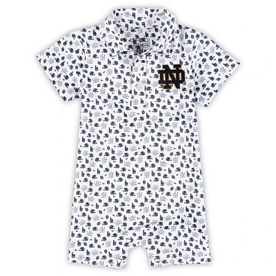 Tenue pour bébé blanche Notre Dame Fighting Irish Earnest Polo Romper