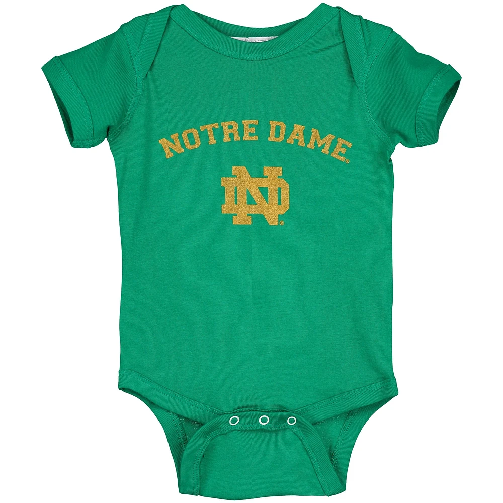 Infant Green Notre Dame Fighting Irish Arch & Logo Bodysuit