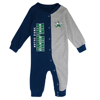 Infant Navy/Heather Gray Notre Dame Fighting Irish Halftime Two-Tone Sleeper