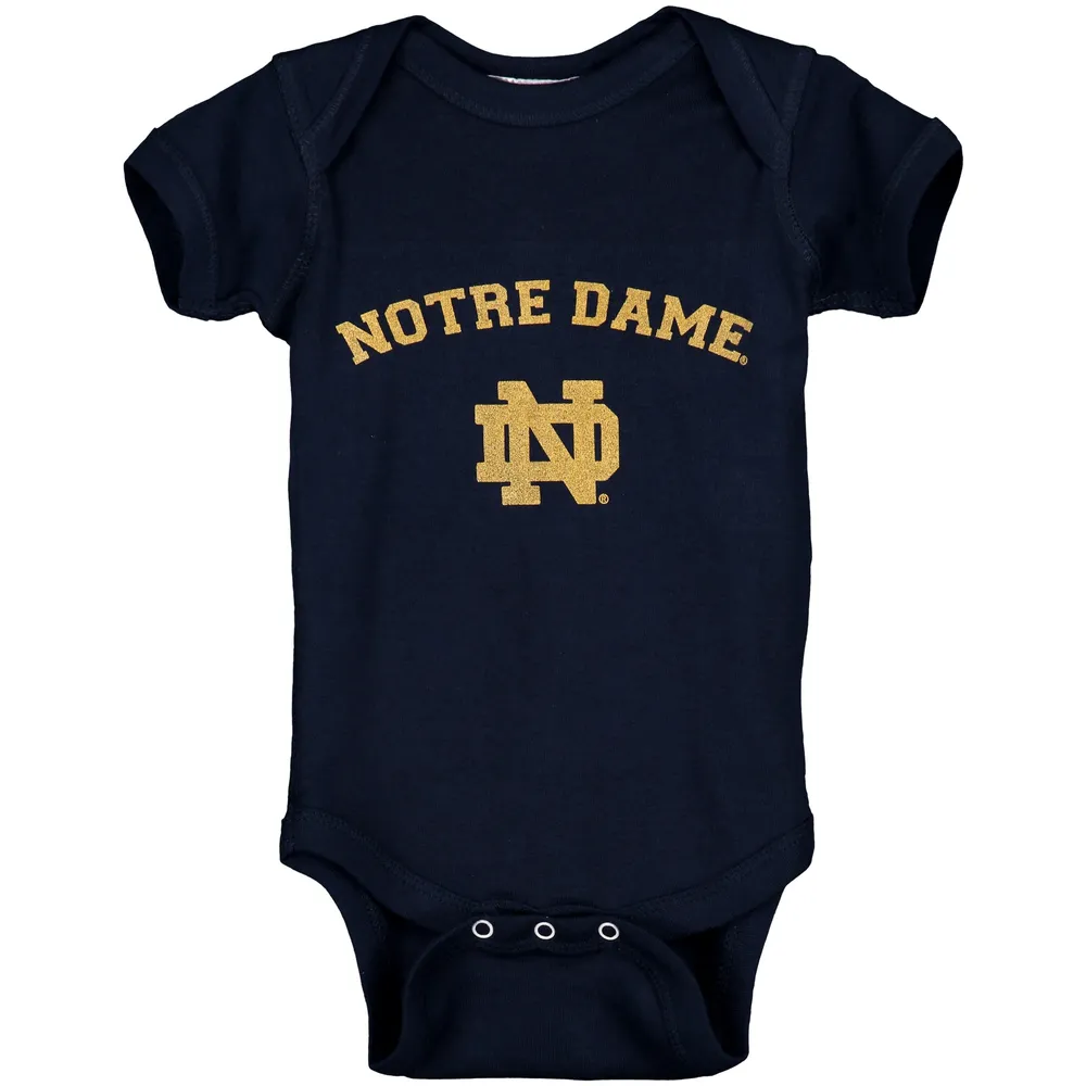 Body Notre Dame Fighting Irish Arch & Logo bleu marine pour bébé