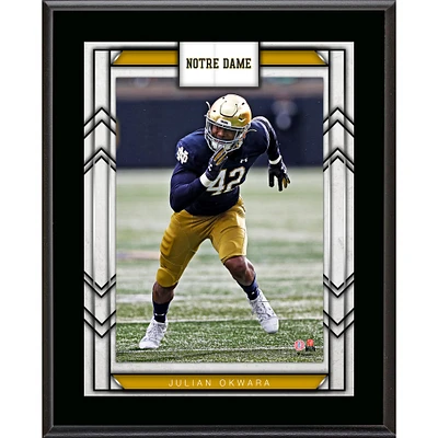 Julian Okwara Notre Dame Fighting Irish 10.5" x 13" Sublimated Player Plaque