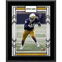 Julian Okwara Notre Dame Fighting Irish 10.5" x 13" Sublimated Player Plaque
