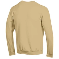 Men's Champion  Gold Notre Dame Fighting Irish Arch Over Logo Pullover Sweatshirt