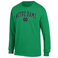 Men's Champion Notre Dame Fighting Irish Arch Over Logo Long Sleeve T-Shirt