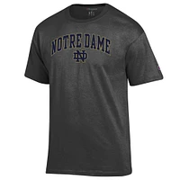 Men's Champion  Heather Charcoal Notre Dame Fighting Irish Arched Logo T-Shirt