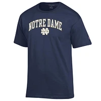 Men's Champion  Navy Notre Dame Fighting Irish Arch Over Logo T-Shirt