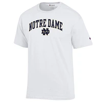 Men's Champion  White Notre Dame Fighting Irish Arched Logo T-Shirt