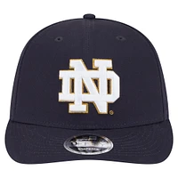 Men's New Era Navy Notre Dame Fighting Irish Low Profile 9FIFTY Snapback Hat