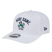 Men's New Era  White Notre Dame Fighting Irish 9SEVENTY Team Stretch-Snap Adjustable Hat