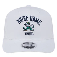 Men's New Era  White Notre Dame Fighting Irish 9SEVENTY Team Stretch-Snap Adjustable Hat