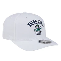Men's New Era  White Notre Dame Fighting Irish 9SEVENTY Team Stretch-Snap Adjustable Hat