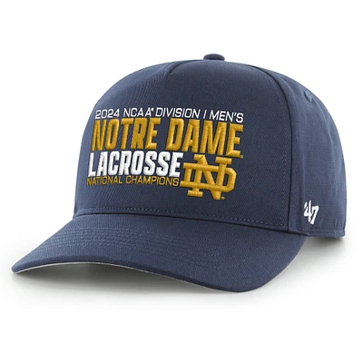 Casquette réglable avec attelage pour hommes '47 Navy Notre Dame Fighting Irish 2024 NCAA Lacrosse National Champions