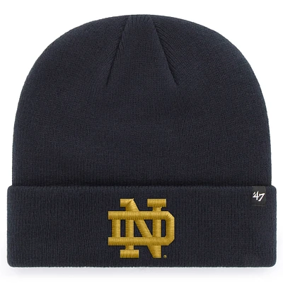 Bonnet en tricot à revers avec pompon pour homme, bleu marine, '47, Notre Dame Fighting Irish College Football Playoff 2025 National Championship Game