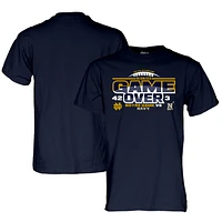 T-shirt bleu pour hommes, 84 Navy Notre Dame Fighting Irish vs. Midshipmen 2023 Aer Lingus College Football Classic Score