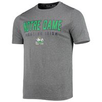 Men's Champion Gray Notre Dame Fighting Irish Stack T-Shirt