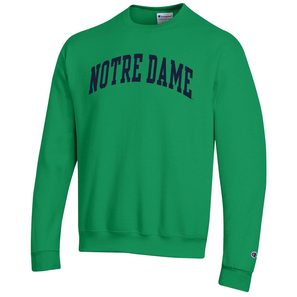 Men's Champion Notre Dame Fighting Irish Basic Arch Fleece Pullover Sweatshirt
