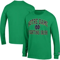 Men's Champion Green Notre Dame Fighting Irish High Motor Long Sleeve T-Shirt