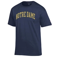 Men's Champion  Navy Notre Dame Fighting Irish Basic Arch T-Shirt