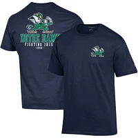 T-shirt bleu marine Champion de l'équipe Fighting Irish Notre Dame pour hommes