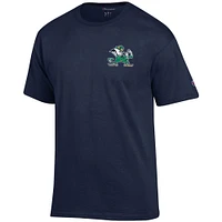 Men's Champion Navy Notre Dame Fighting Irish Team Stack 2-Hit T-Shirt