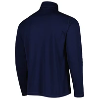 Men's Champion Navy Notre Dame Fighting Irish Textured Quarter-Zip Jacket