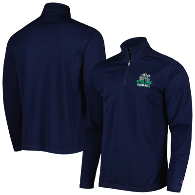 Champion Navy Notre Dame Fighting Irish Veste à quart de zip texturé pour homme