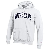 Sweat à capuche en polaire blanc Champion pour homme des Fighting Irish de Notre Dame