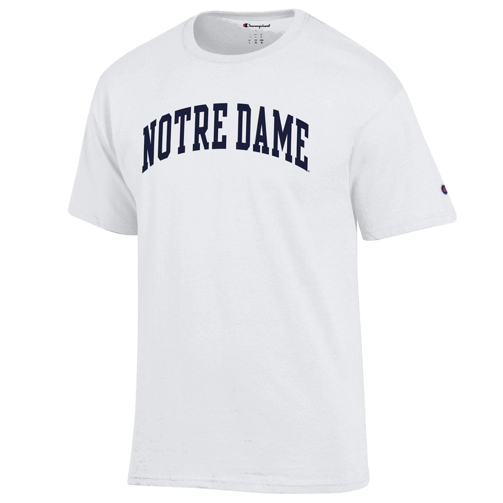 Men's Champion  White Notre Dame Fighting Irish Basic Arch T-Shirt