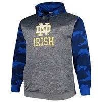 Men's Charcoal Notre Dame Fighting Irish Camo Pullover Hoodie