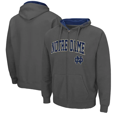 Sweat à capuche Colosseum Charcoal Notre Dame Fighting Irish Arch & Logo 3.0 pour homme