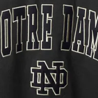 Men's Colosseum Charcoal Notre Dame Fighting Irish Arch & Logo Crew Neck Sweatshirt