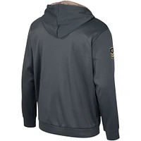 Sweat à capuche pour hommes Colosseum Charcoal Notre Dame Fighting Irish OHT Military Appréciation