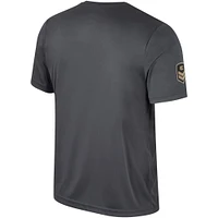 Men's Colosseum Charcoal Notre Dame Fighting Irish OHT Military Appreciation  T-Shirt