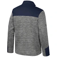 Men's Colosseum  Gray/Navy Notre Dame Fighting Irish Guard Full-Zip Jacket