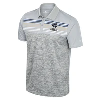 Polo cybernétique irlandais Notre Dame Fighting Colosseum gris pour homme