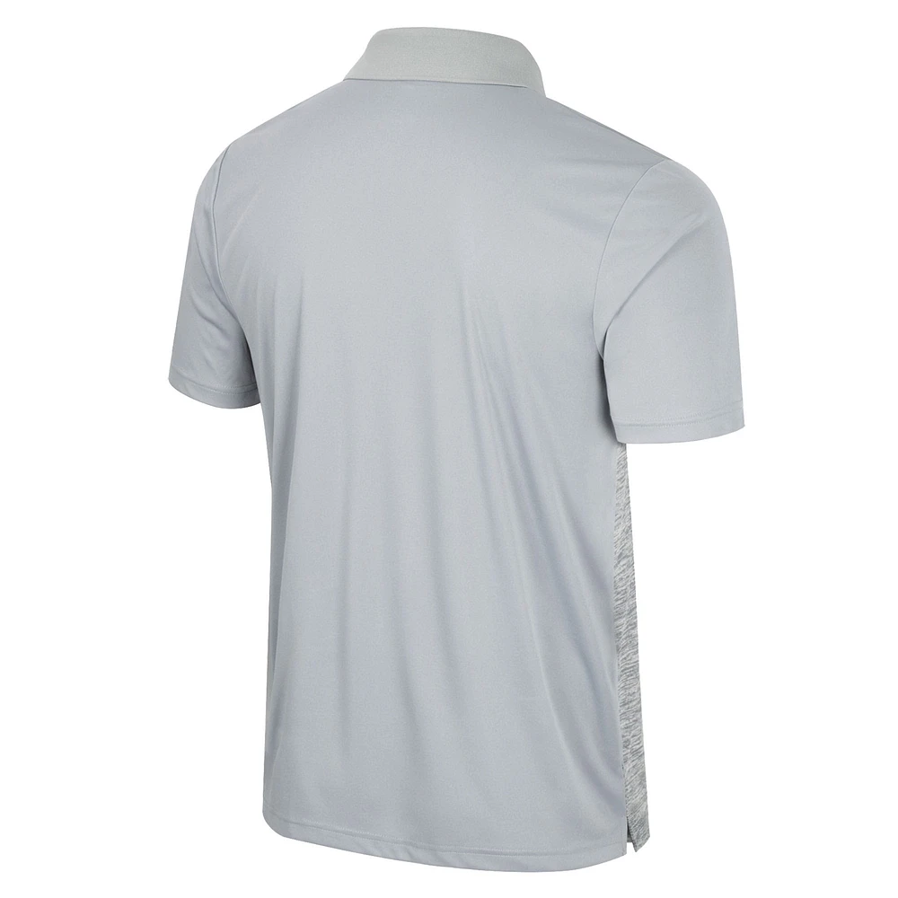 Polo cybernétique irlandais Notre Dame Fighting Colosseum gris pour homme