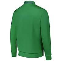 Veste polaire à fermeture éclair quart de tour Mainframe Notre Dame Fighting Irish pour homme, vert Colosseum