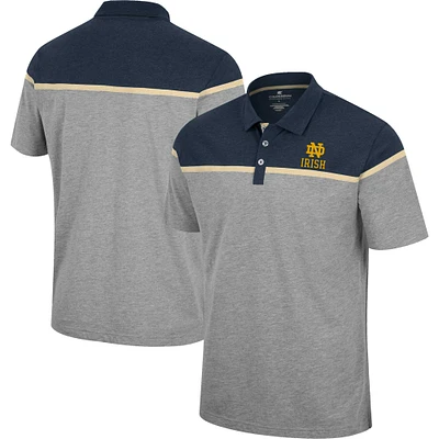 Colosseum Heather Grey Notre Dame Fighting Irish Chamberlain Polo Homme