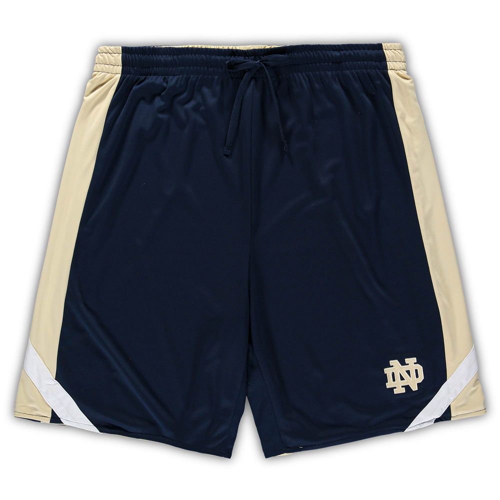 Men's Colosseum Navy/Gold Notre Dame Fighting Irish Big & Tall Team Reversible Shorts