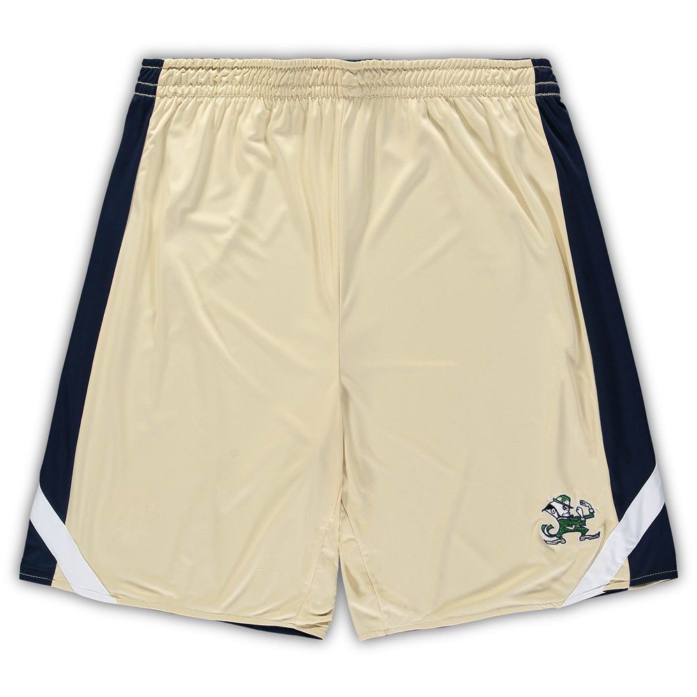 Men's Colosseum Navy/Gold Notre Dame Fighting Irish Big & Tall Team Reversible Shorts