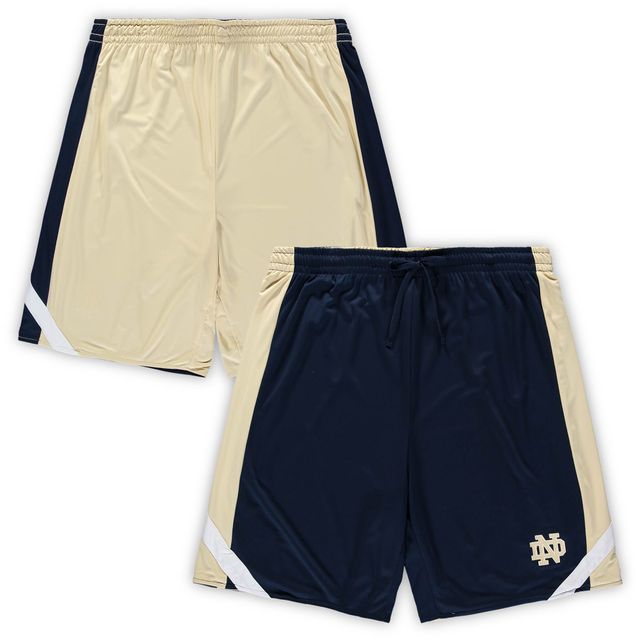 Short réversible Colosseum Navy/Gold Notre Dame Fighting Irish Big & Tall Team pour homme