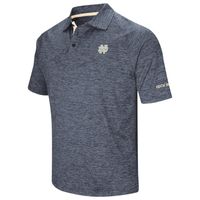 Men's Colosseum Navy Notre Dame Fighting Irish Big & Tall Down Swing Polo