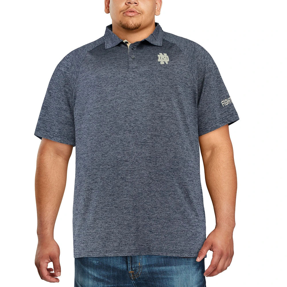 Colosseum Navy Notre Dame Fighting Irish Big & Tall Down Swing Polo pour homme