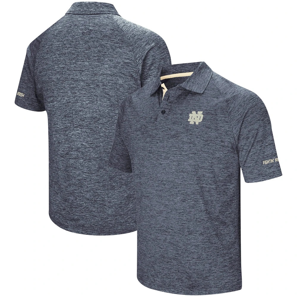 Colosseum Navy Notre Dame Fighting Irish Big & Tall Down Swing Polo pour homme