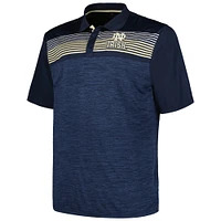 Men's Colosseum Navy Notre Dame Fighting Irish Big & Tall Langmore Polo