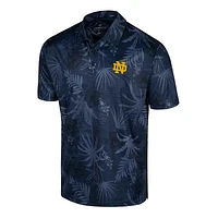 Men's Colosseum Navy Notre Dame Fighting Irish Big & Tall Palms Polo