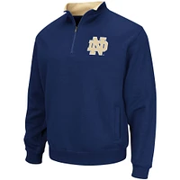Men's Colosseum Navy Notre Dame Fighting Irish Big & Tall Tortugas Quarter-Zip Jacket