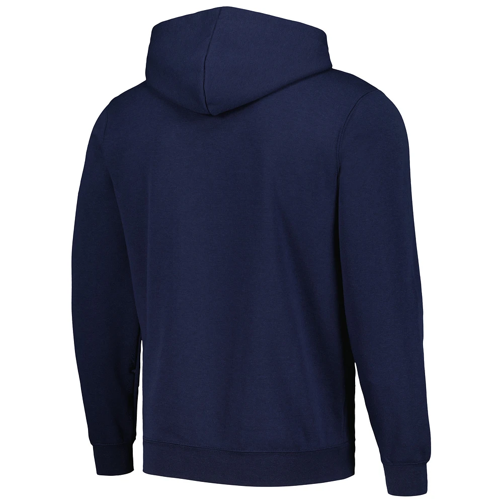 Men's Colosseum Navy Notre Dame Fighting Irish Double Arch Pullover Hoodie