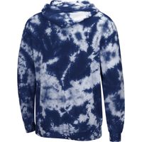 Men's Colosseum Navy Notre Dame Fighting Irish Fanatic Tie-Dye Pullover Hoodie