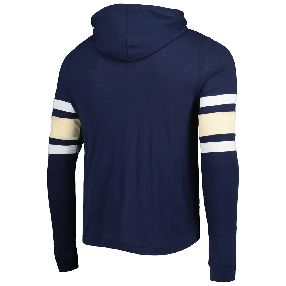 Men's Colosseum Navy Notre Dame Fighting Irish Lebowski Hoodie Long Sleeve T-Shirt